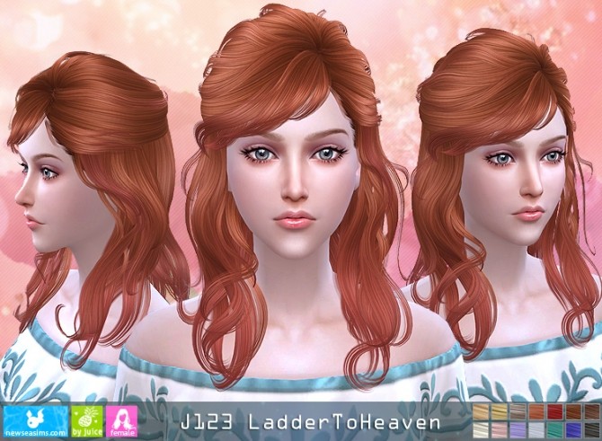 Sims 4 J123 LadderToHeaven hair (Pay) at Newsea Sims 4