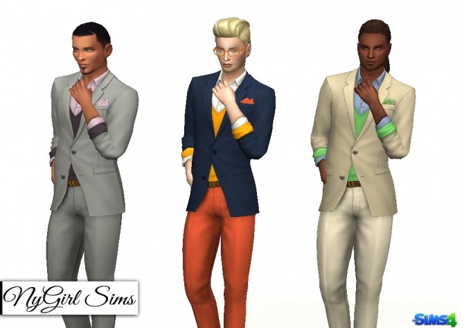 Sims 4 Fitted Suit with Sweater at NyGirl Sims