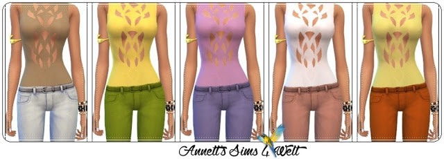Sims 4 City Outfit Part 2 at Annett’s Sims 4 Welt