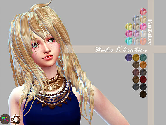 Sims 4 Matoka animate hair 70 at Studio K Creation