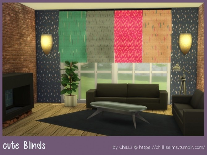Sims 4 Cute Blinds at ChiLLis Sims
