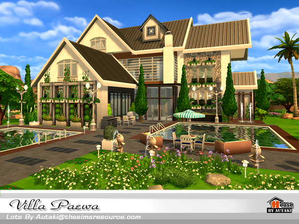 Sims 4 Villa Peawa by autaki at TSR