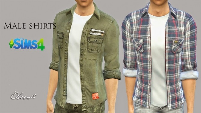 Sims 4 Male shirts at OleSims
