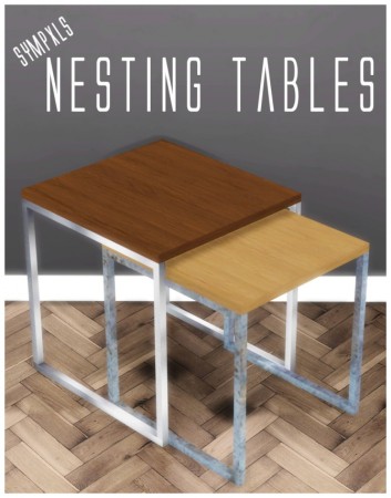 Nested End Tables by Sympxls at SimsWorkshop