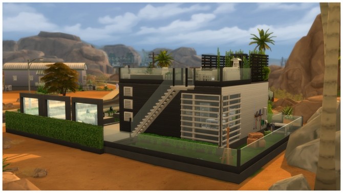 Sims 4 Byn Dessert Home by Mary Jiménez at pqSims4