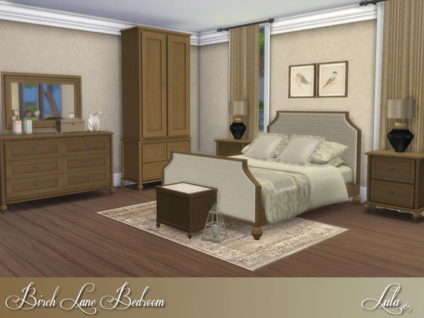 Sims 4 Birch Lane Bedroom by Lulu265 at TSR