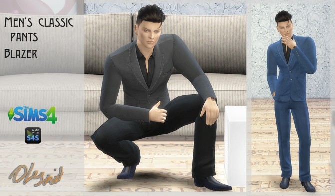 Sims 4 Male blazers and classic pants at OleSims