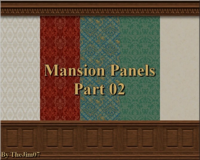 Sims 4 Mansion Panels Part 02 by TheJim07 at Mod The Sims