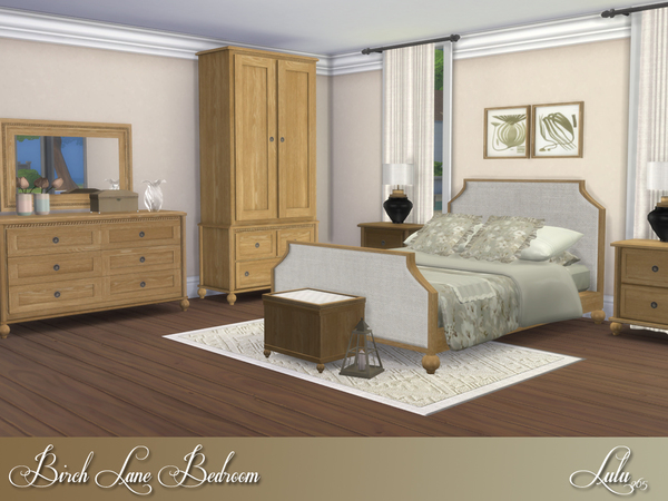 Sims 4 Birch Lane Bedroom by Lulu265 at TSR