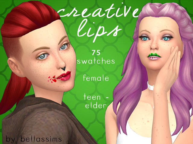 Sims 4 Creative lips at Bellassims