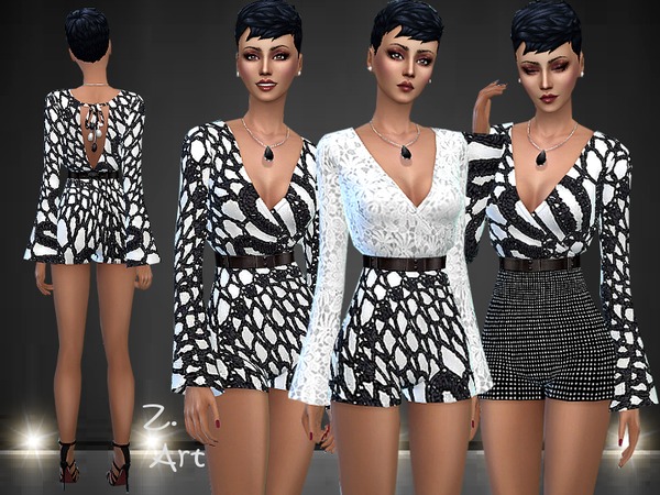 Sims 4 Fashionable jumpsuit by Zuckerschnute20 at TSR