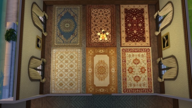Sims 4 Rectangular Classic Rugs by TheJim07 at Mod The Sims