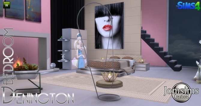 Sims 4 Denington bedroom at Jomsims Creations
