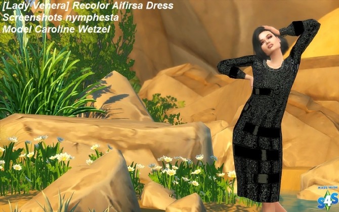 Sims 4 Recolor Aifirsa Dress at Lady Venera