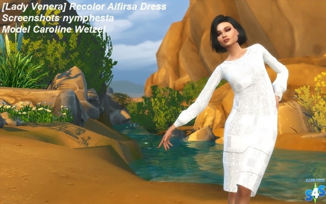 Sims 4 Recolor Aifirsa Dress at Lady Venera