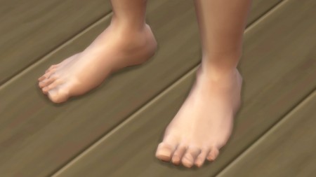 HD feet v2 no nails by necrodog at Mod The Sims
