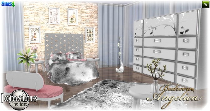 Sims 4 Angelica bedroom at Jomsims Creations