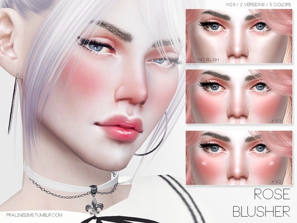 Sims 4 Rose Blusher N29 by Pralinesims at TSR