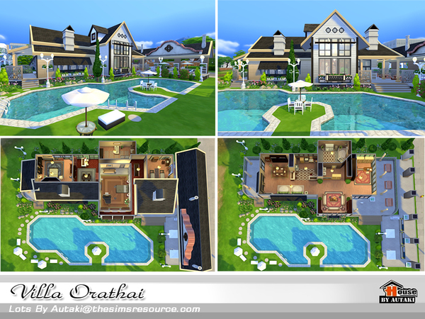 Sims 4 Villa Orathai by autaki at TSR