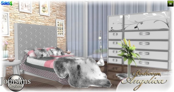 Sims 4 Angelica bedroom at Jomsims Creations