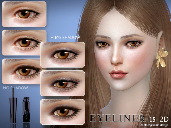 Sims 4 Eyeliner 15 by S Club LL at Tukete