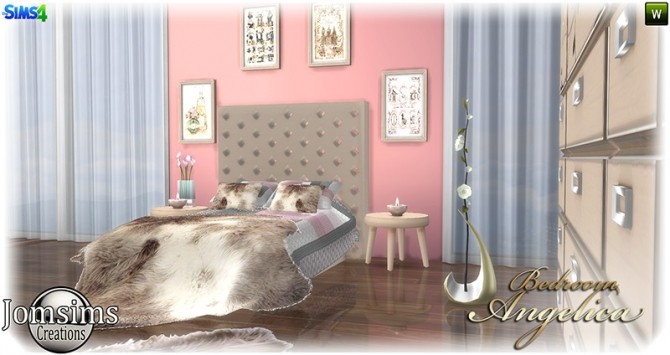 Sims 4 Angelica bedroom at Jomsims Creations