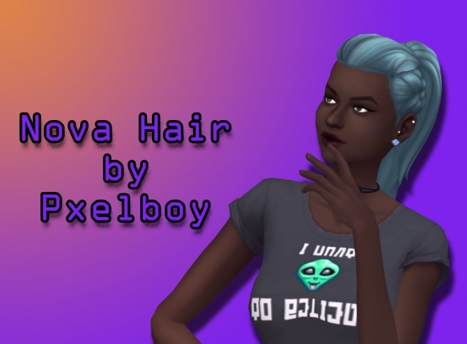 Sims 4 Nova Hair by Pxelboy at SimsWorkshop