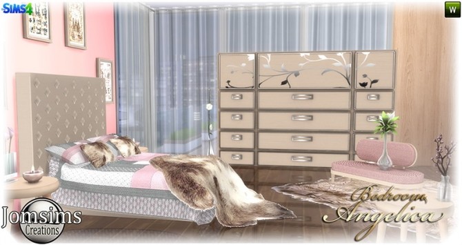 Sims 4 Angelica bedroom at Jomsims Creations