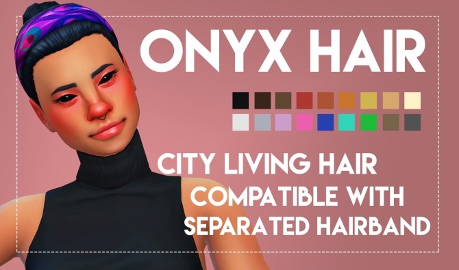 Sims 4 Onyx Hair by Weepingsimmer at SimsWorkshop