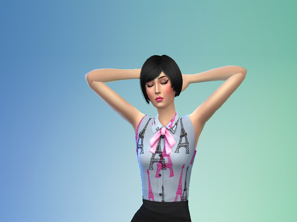 Sims 4 Get Together Bow Shirt Recolor by jay416 at TSR