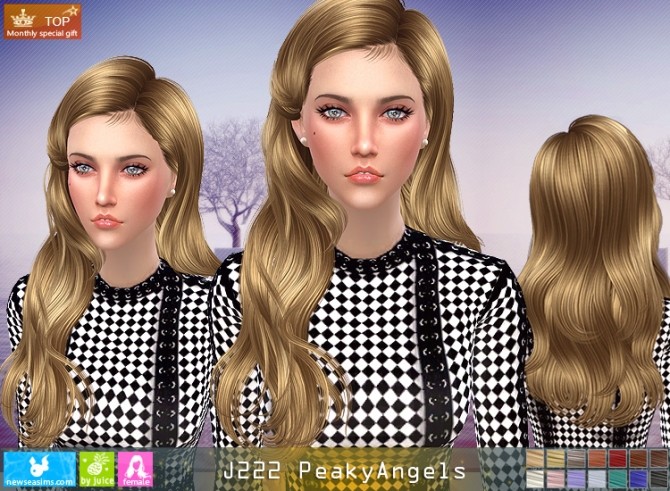 Sims 4 J222 PeakyAngels hair (Pay) at Newsea Sims 4