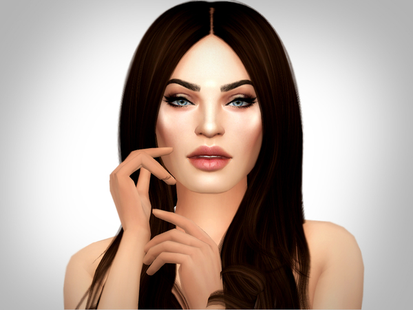 Sims 4 Megan Fox by Softspoken at TSR