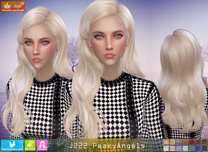 Sims 4 J222 PeakyAngels hair (Pay) at Newsea Sims 4