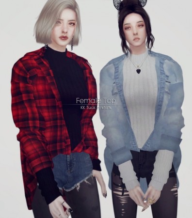 Tuck in shirts for Female at KK’s Sims4 – ooobsooo » Sims 4 Updates