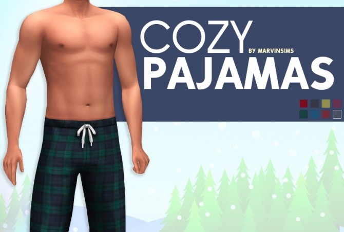Sims 4 Cozy Pajamas at Marvin Sims