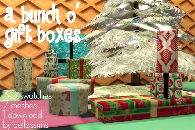 Sims 4 A bunch of gift boxes at Bellassims