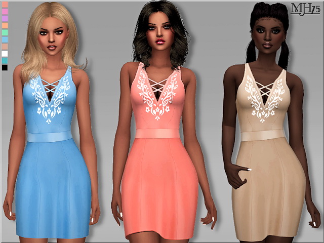 Sims 4 Seraphina Dress by Margeh75 at TSR