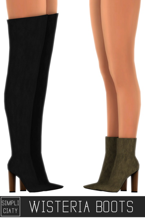 Sims 4 WISTERIA BOOTS at Simpliciaty