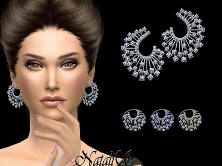 Winter crystals earrings by NataliS at TSR