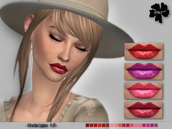 Sims 4 IMF Attraction Lipgloss N.49 by IzzieMcFire at TSR