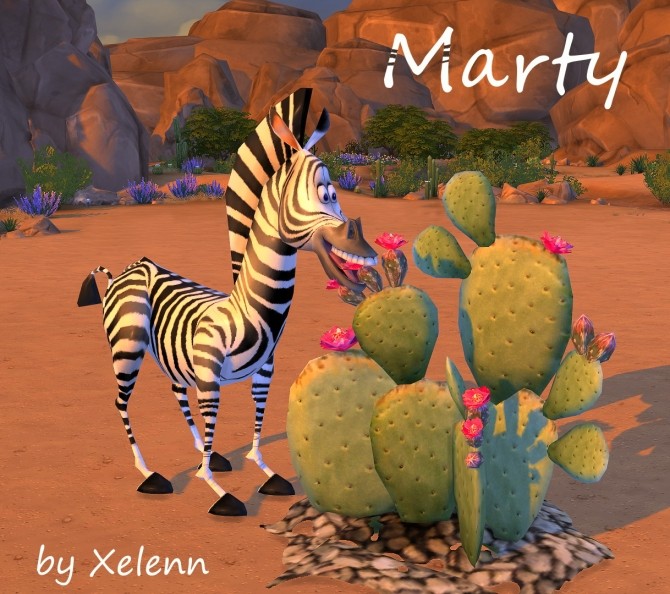 Sims 4 Marty the Zebra at Xelenn