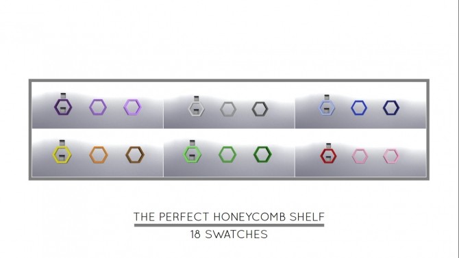 Sims 4 The Perfect Honeycomb Shelf by MrMonty96 at Mod The Sims