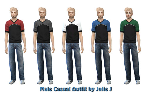 Sims 4 Male Casual and Male Pyjama Outfit at Julietoon – Julie J