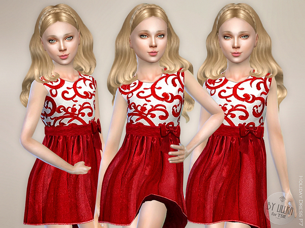 Sims 4 Holiday Dress P7 by lillka at TSR