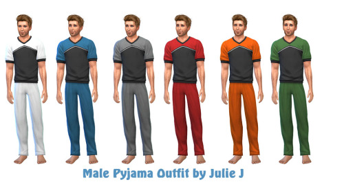 Sims 4 Male Casual and Male Pyjama Outfit at Julietoon – Julie J