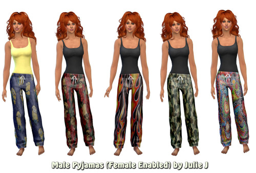 Sims 4 Male Pajamas (Female Enabled) at Julietoon – Julie J