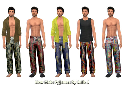 Sims 4 Male Pajamas (Female Enabled) at Julietoon – Julie J