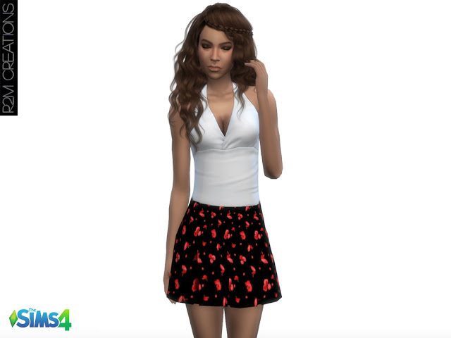Sims 4 Floral skirts for women at R2M Creations