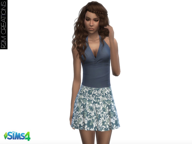 Sims 4 Floral skirts for women at R2M Creations
