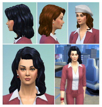 sims 4 cc maxis match 70s hair